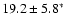 $19.2\pm5.8^{*}$