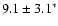 $9.1\pm3.1^{*}$