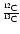 $\frac{^{12}{\rm C}}{^{13}{\rm C}}$
