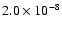 $2.0\times10^{-8}$