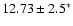 $12.73\pm 2.5^{*}$