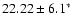 $22.22\pm 6.1^{*}$
