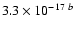 $3.3\times 10^{-17~b}$