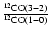 $\frac{^{12}{\rm CO}(3-2)}{^{12}{\rm CO}(1-0)}$