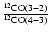$\frac{^{12}{\rm CO}(3-2)}{^{12}{\rm CO}(4-3)}$