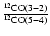 $\frac{^{12}{\rm CO}(3-2)}{^{12}{\rm CO}(5-4)}$