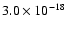 $3.0\times10^{-18}$