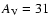 $A_{\rm V}=31$