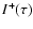 $I^+(\tau)$