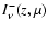 $I_\nu^-(z,\mu)$