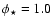 $\phi _\star =1.0$