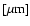 $[\mu \rm m]$