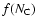 $f(N_{\rm C})$