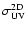 $\sigma ^{\rm 2D}_{\rm UV}$