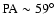${\rm PA} \sim
59^{\circ}$