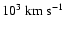 $10^3~{\rm km~s}^{-1}$