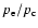 $p_{\rm e}/p_{\rm c}$