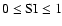 $0 \leq {\rm SI} \leq 1$