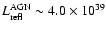 $L_{\rm refl}^{\rm AGN} \sim 4.0 \times 10^{39}$