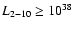 $L_{2-10} \geq 10^{38}$