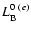$L_{\rm B}^{0~(e)}$
