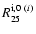 $R_{25}^{{\rm i,0} ~(i)}$