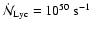 $\dot{\cal N}_{\rm Lyc} = 10^{50}~{\rm s}^{-1}$