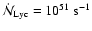 $\dot{\cal N}_
{\rm Lyc} = 10^{51}~{\rm s}^{-1}$