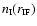 $n_{\mbox{\tiny I}}(r_{\mbox{\tiny IF}})$