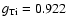 $g_{\rm Ti}=0.922$