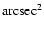 $\rm arcsec^2$