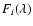 $F_i(\lambda)$