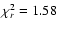 $\chi^2_{r}=1.58$