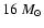 $16 \: {M}_{\odot}$