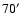 $70\hbox{$^\prime$ }$
