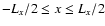$-L_{x}/2\leq x\leq L_{x}/2$