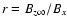 $%
r=B_{z\infty }/B_{x}$