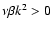 $\nu \beta k^{2} > 0$