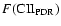 $F({\rm CII}_{\rm PDR})$