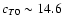 $c_{T0} \sim 14.6$