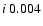 $\emph{i}~ 0.004$