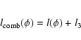 \begin{eqnarray*}l_{{\rm comb}}(\phi)=l(\phi)+l_{3}
\end{eqnarray*}