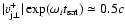 $\vert v_{{\rm j}\perp}^{+}\vert
\exp (\omega_i t_{\rm sat}) \simeq 0.5c $