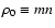 $\rho_0 \equiv m n$