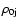 $\rho_{\rm0j}$