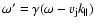 $\omega' =
\gamma(\omega - v_{\rm j} k_\parallel)$