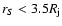 $r_S <
3.5 R_{\rm j}$