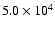 $5.0\times10^{4}$