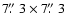 $7\hbox{$.\!\!^{\prime\prime}$ }3 \times 7\hbox{$.\!\!^{\prime\prime}$ }3$