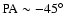 $\rm PA\sim-45^\circ$